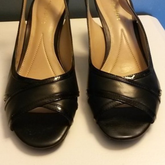 Easy Spirit Black Essenza Pumps Womens Heels Sandals Size 7 NWT Leather - Picture 2 of 7